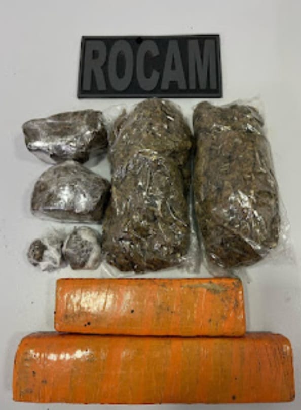 ROCAM apreende 3kg de maconha durante patrulhamento em Parnamirim