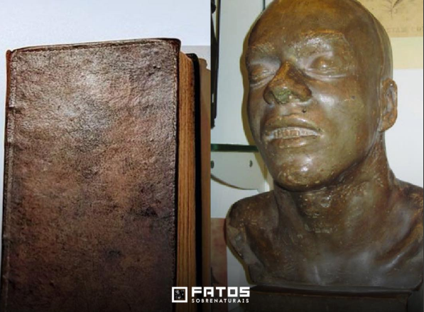 Ele foi preso, enforcado e a própria pele serviu como capa do livro contando os crimes cometidos