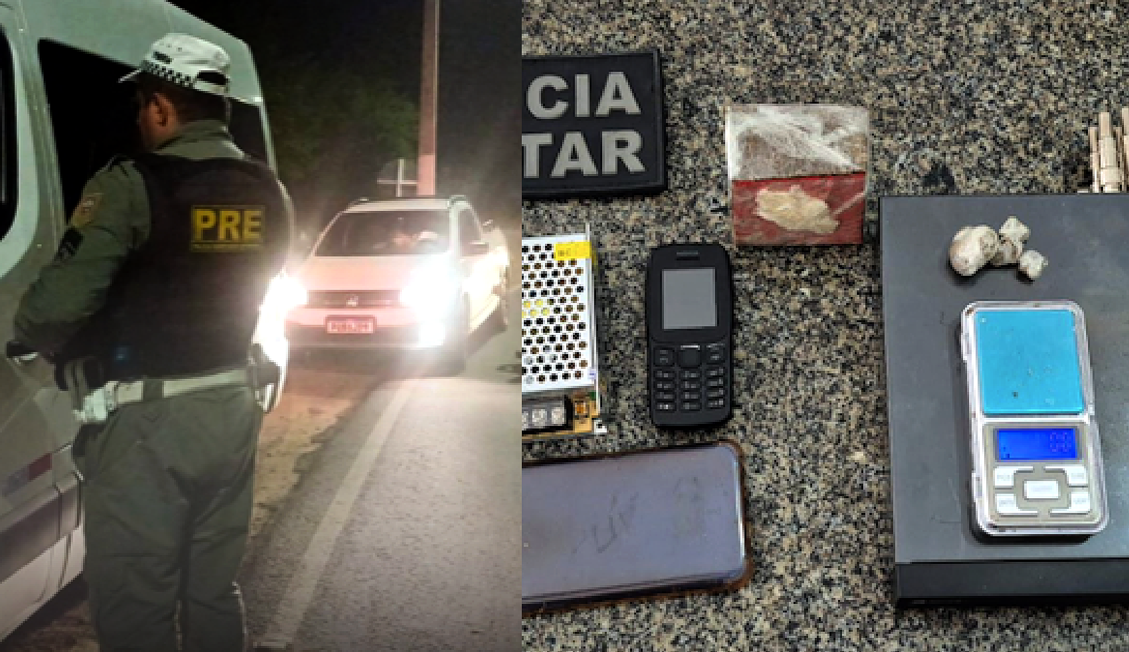 Ações policiais no Oeste potiguar resultam em apreensão de drogas e registro de infração de trânsito em Mossoró e Baraúna