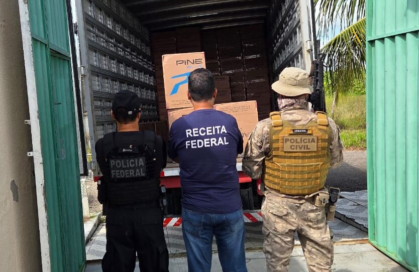 Operação Retomada II apreende 760 mil maços de cigarros contrabandeados no RN