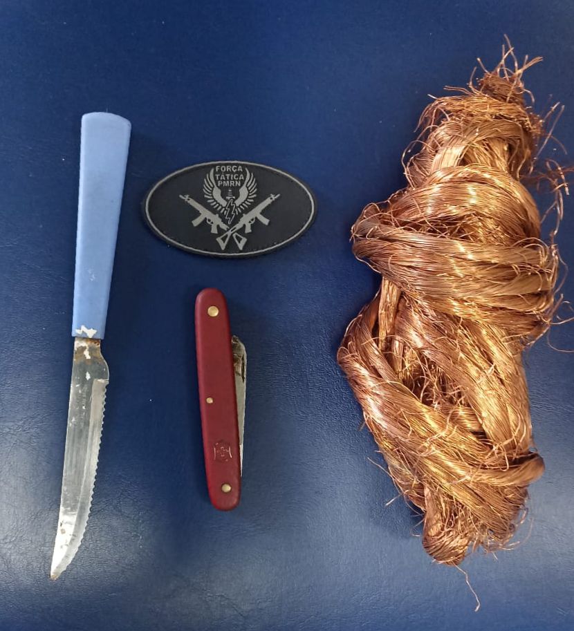 A casa caiu na delegacia: Foragido é preso após furtar fios em Macaíba