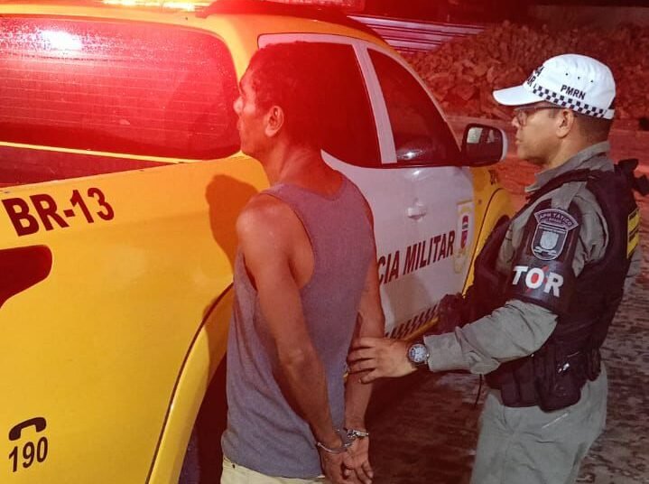 Foragido com condenação de 32 anos é capturado durante patrulhamento em Natal