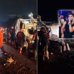 Ônibus de banda tomba no fim de semana na BR-316 e deixa feridos durante viagem