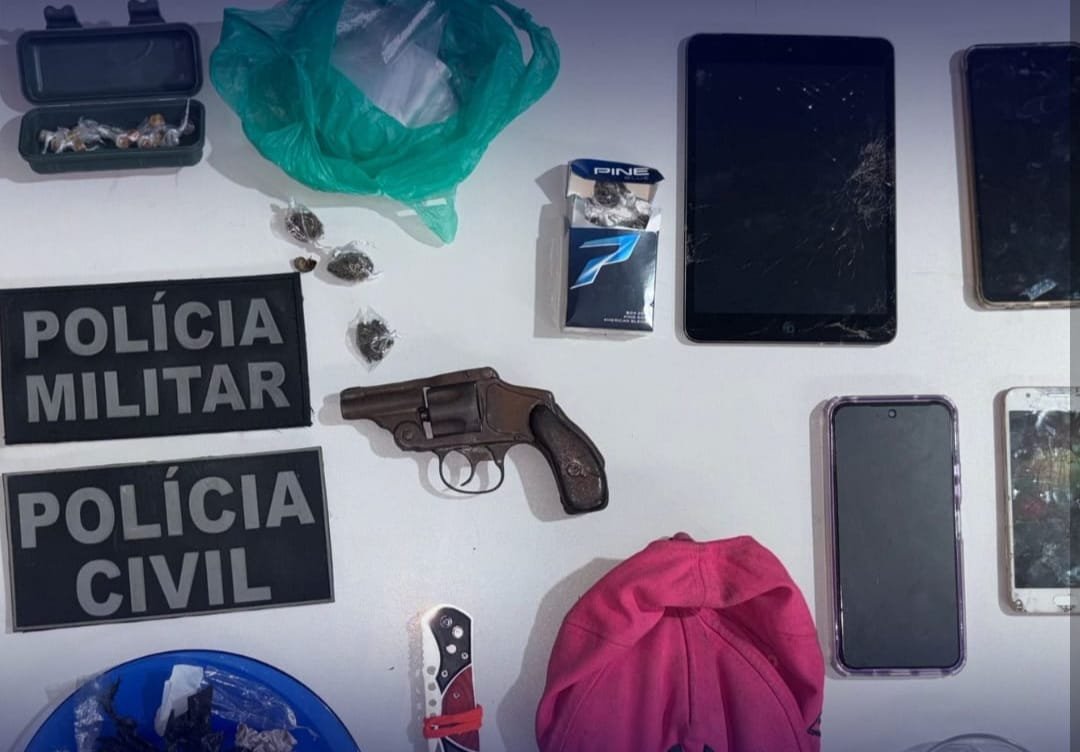 Ação conjunta da PM e Polícia Civil desarticula ponto de tráfico em Nísia Floresta