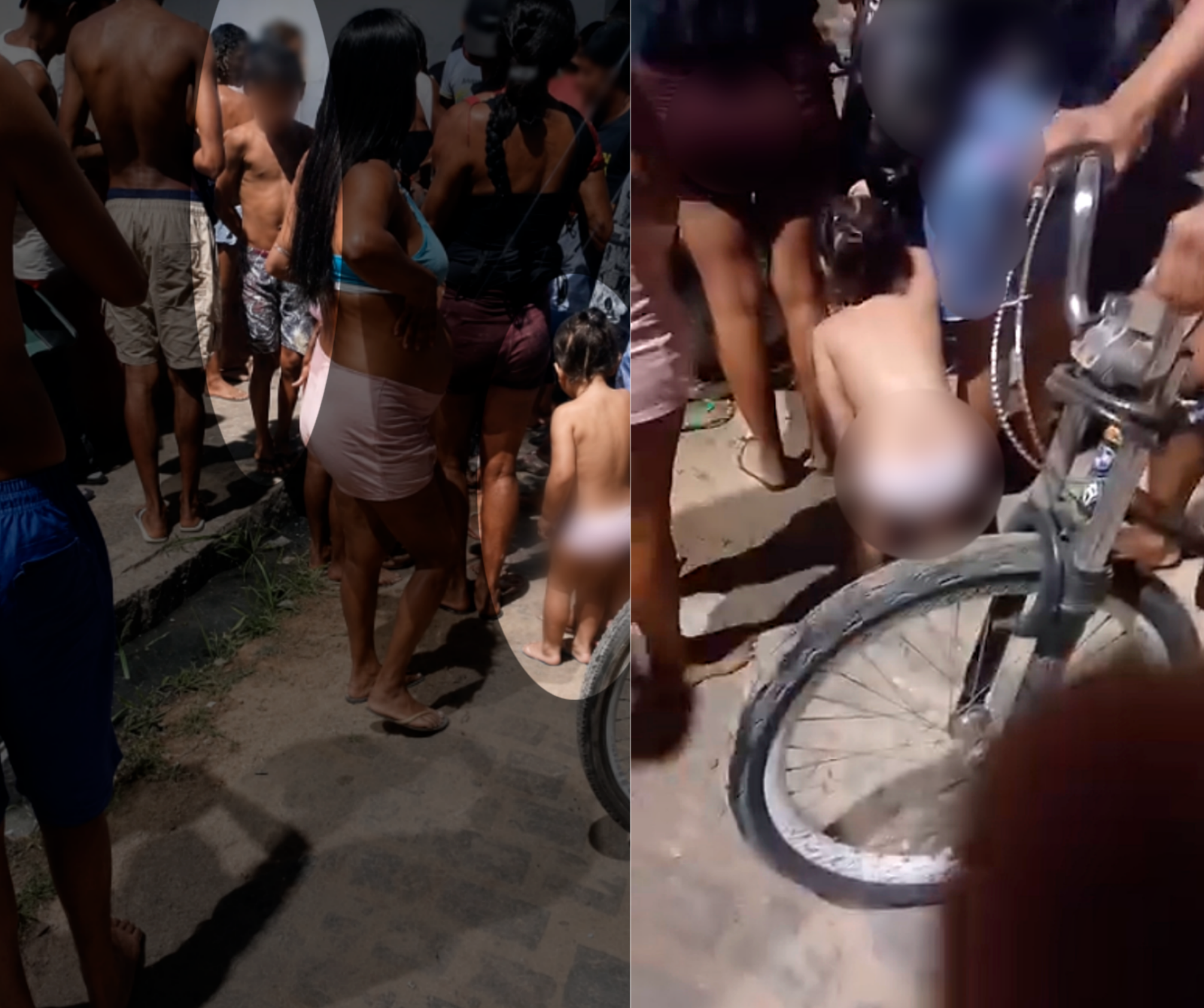“Local de crime não é lugar para criança”: vídeo mostra crianças presenciando homem baleado no Guarapes