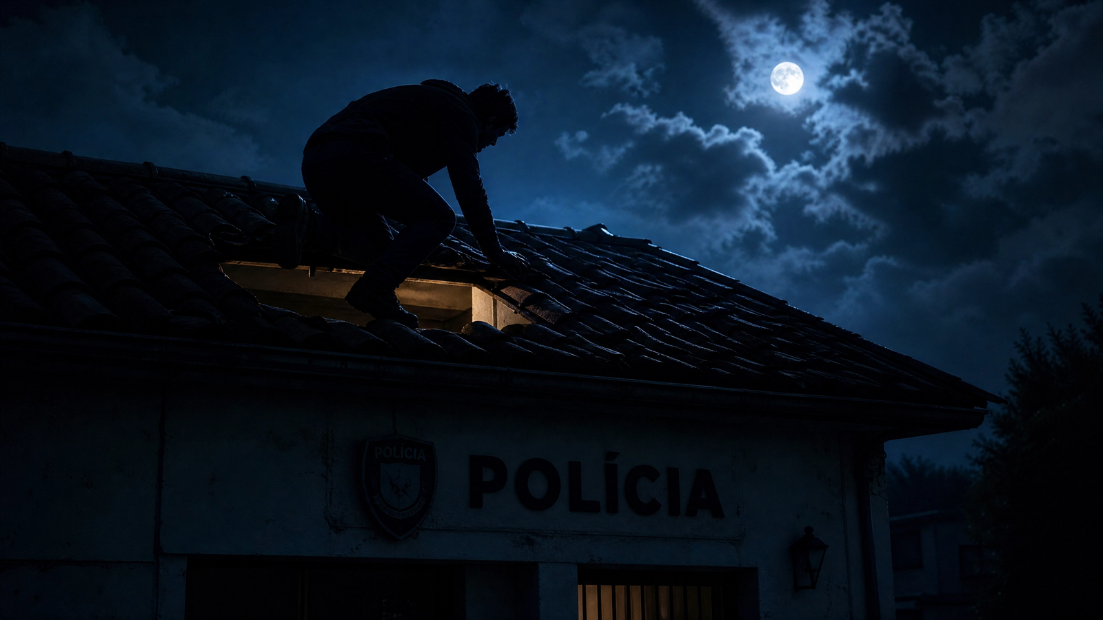 Homem embriagado invade base da Polícia Rodoviária Estadual pelo forro e furta submetralhadora em Nísia Floresta