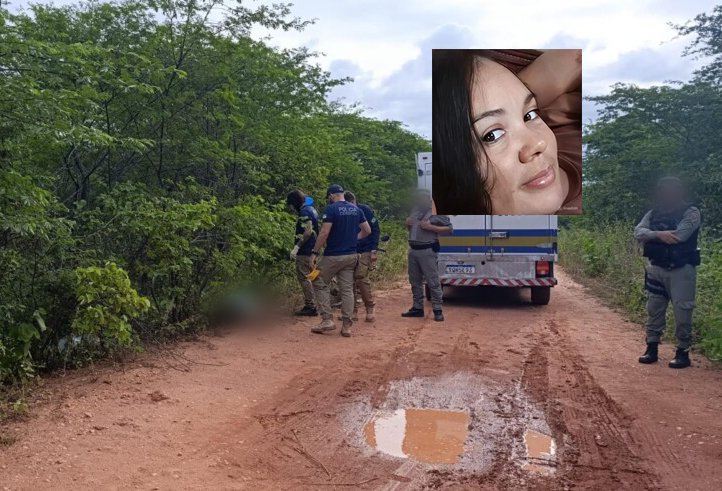 Mulher é executada com tiros na cabeça e marido tornozelado é baleado na zona rural de Mossoró
