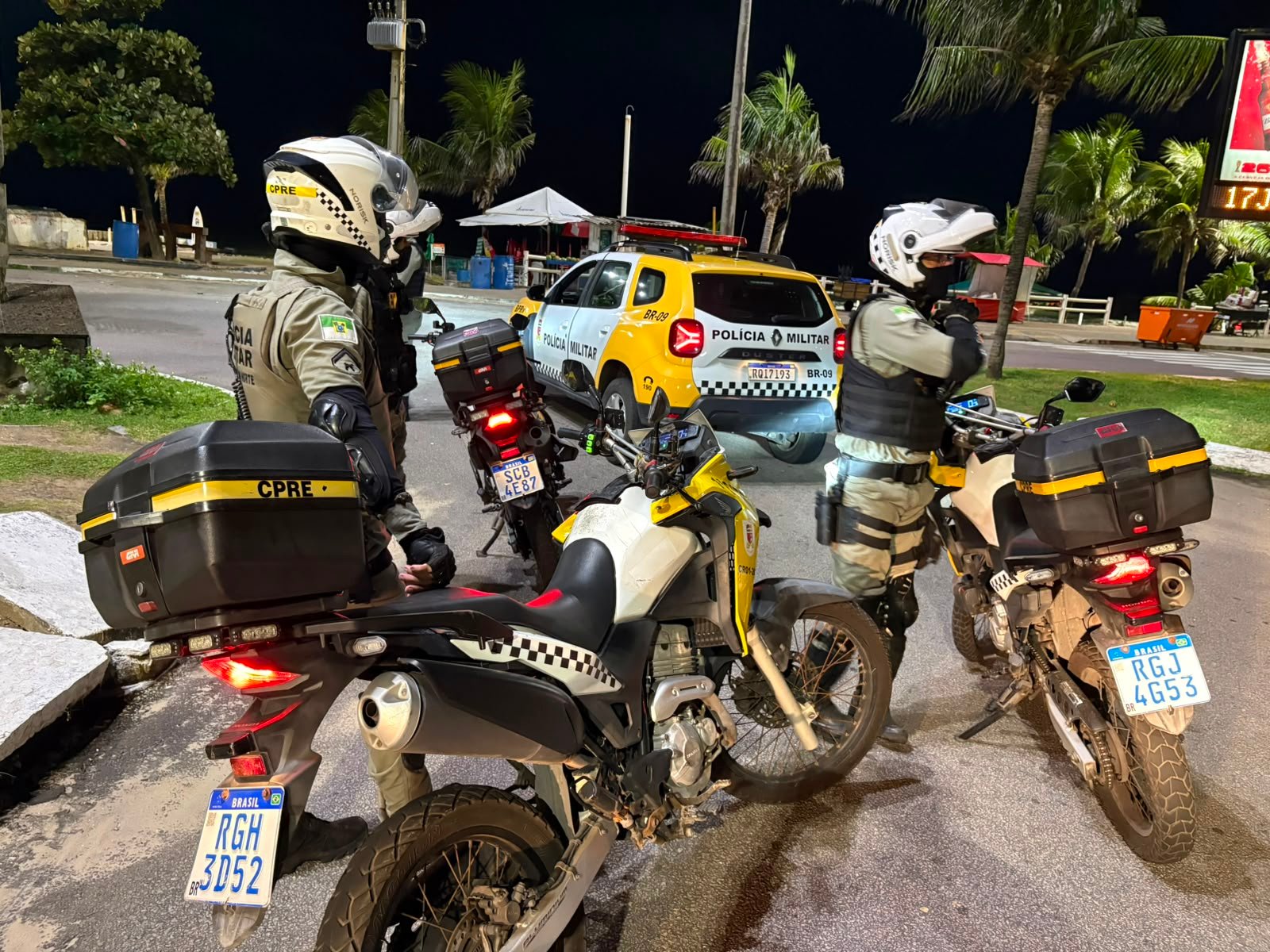 Batalhão Rodoviário da PM captura foragido da Justiça na Praia de Miami na Via Costeira