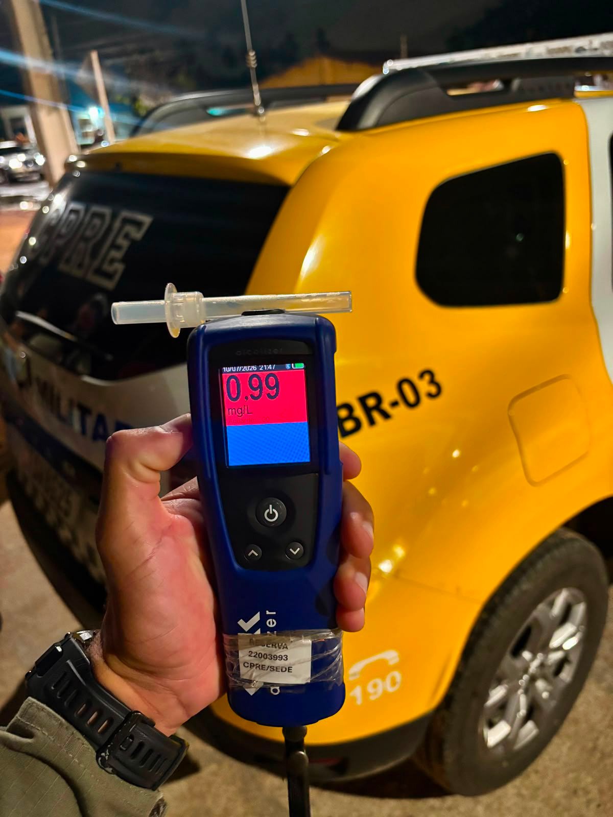 Blitz da Operação Zero Álcool flagra motoristas embriagados e resulta em prisões na RN-160