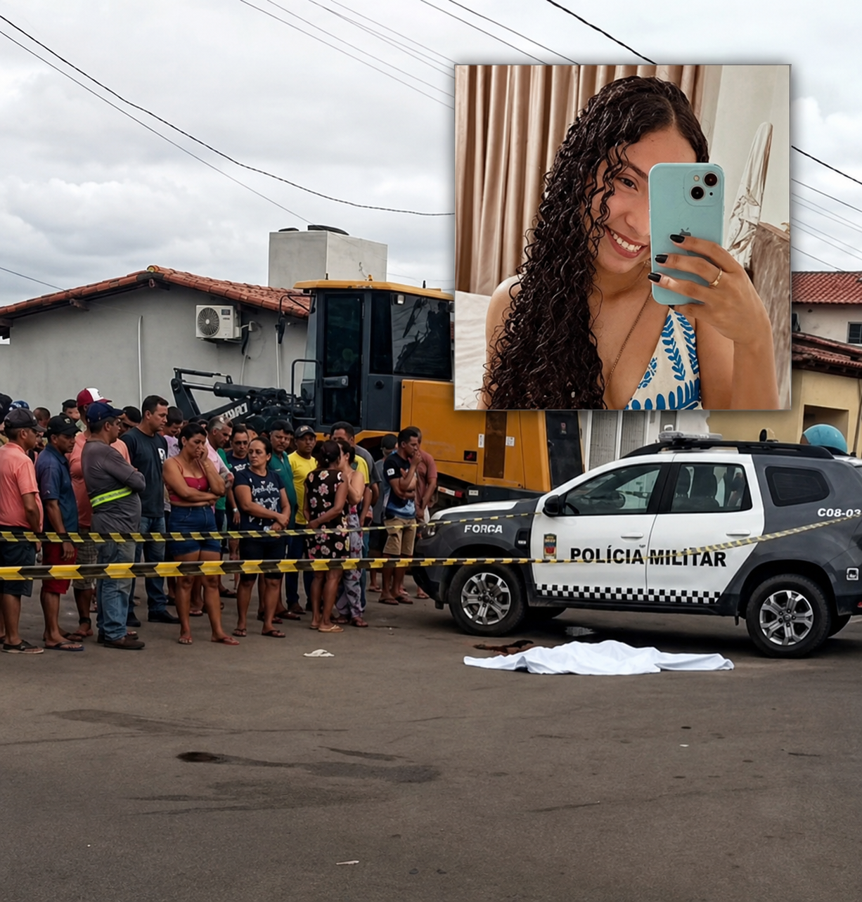 Tragédia em Felipe Guerra: Adolescente de 16 anos morre após colidir moto em enchedeira na avenida principal