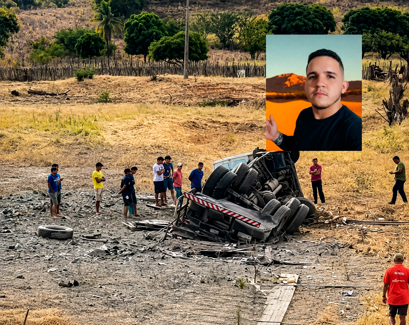 Caminhoneiro de Mossoró morre em grave acidente na rodovia PB-306 na Paraíba