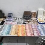 Força Tática fecha laboratório de drogas e apreende prensa, insumos e dinheiro na Zona Norte de Natal