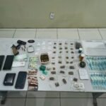 11º BPM apreende arma caseira, drogas e prende casal no Assentamento Libertação em Macaíba