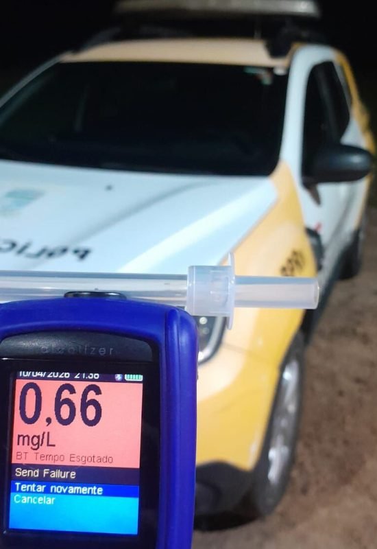 Operação Zero Álcool registra mais duas prisões por embriaguez ao volante em Extremoz