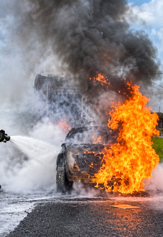 Carro pega fogo na BR-101 em Parnamirim e ocorrência reacende críticas à taxa dos bombeiros e demora no acionamento