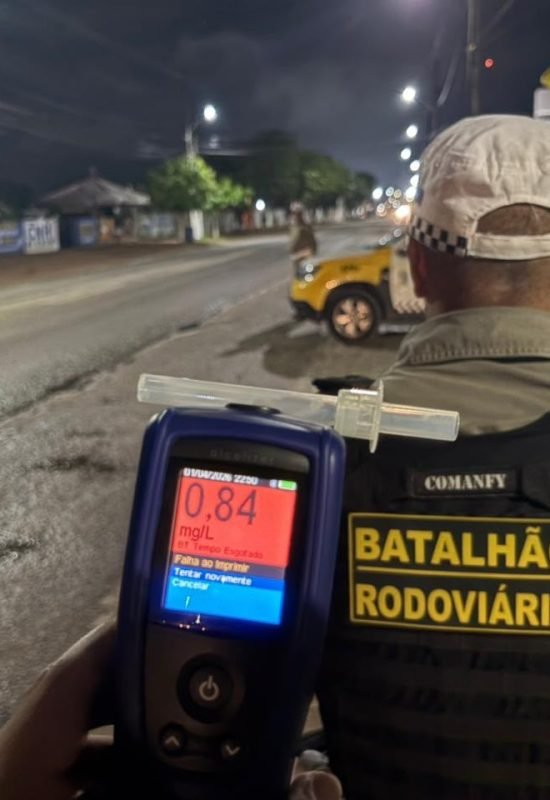 Mais de 300 motoristas foram presos por embriaguez ao volante em apenas cinco meses na Grande Natal