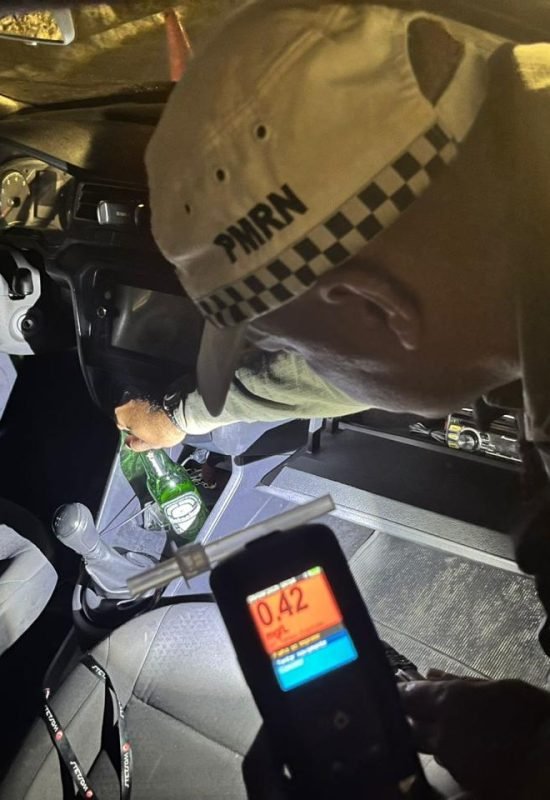Operação Zero Álcool registra maior número de prisões por embriaguez ao volante desde 2016 no RN