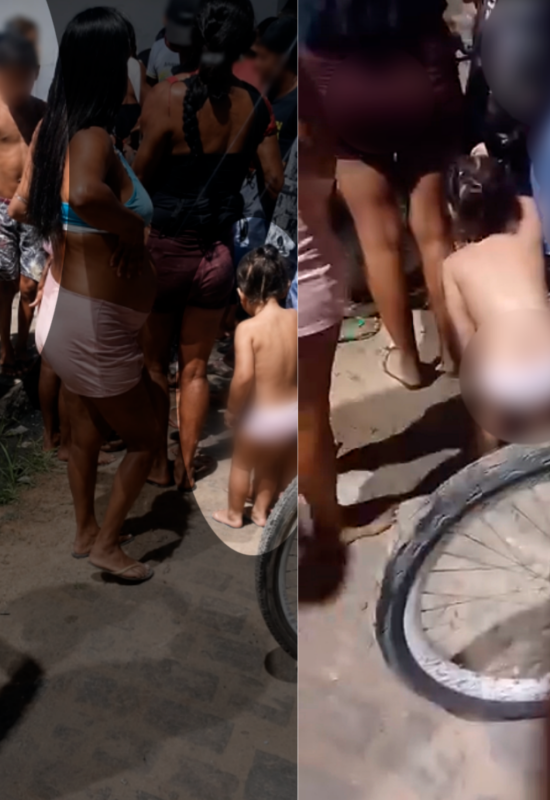 “Local de crime não é lugar para criança”: vídeo mostra crianças presenciando homem baleado no Guarapes