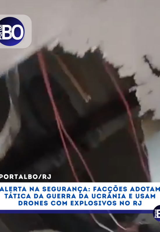 Alerta na Segurança: Facções adotam tática da Guerra da Ucrânia e usam drones com explosivos no RJ