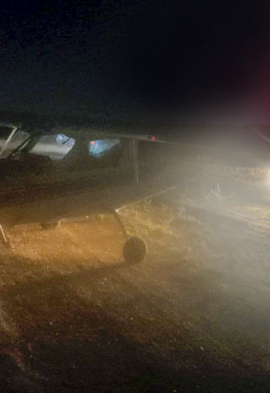 Aeronave de pequeno porte sai da pista durante pouso no Aeroporto de Caicó