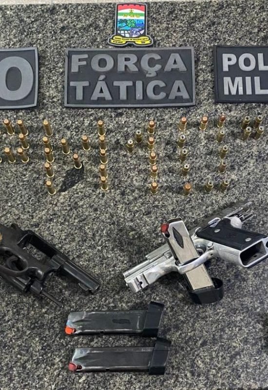 Polícia impede possível execução e prende cinco suspeitos com armas em Assú