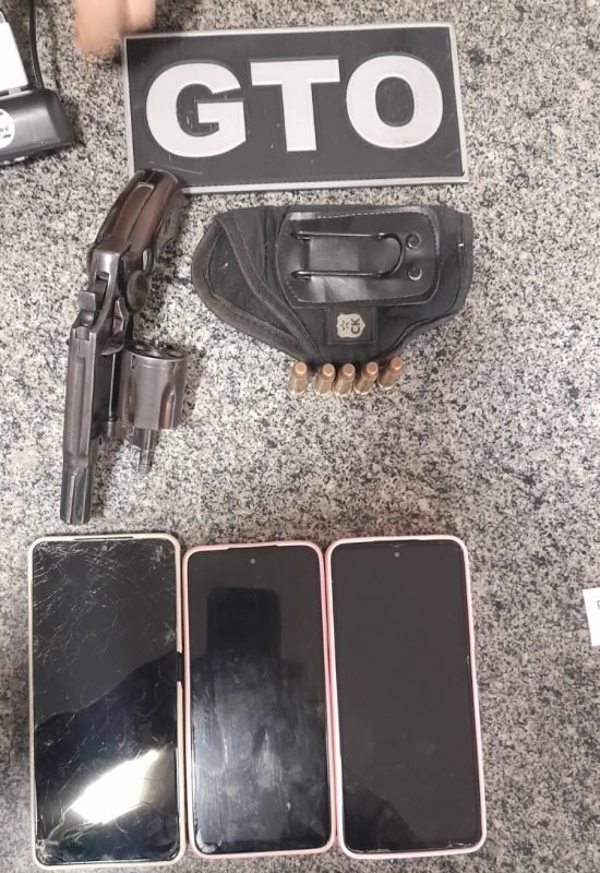 GTO da 5ª CIPM apreende revólver escondido em bolsa de criança e detém suspeitos na zona rural de Jardim de Piranhas