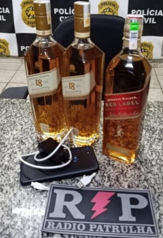 Jovem é preso em flagrante após tentar furtar R$ 1,4 mil em garrafas de whisky em Mossoró