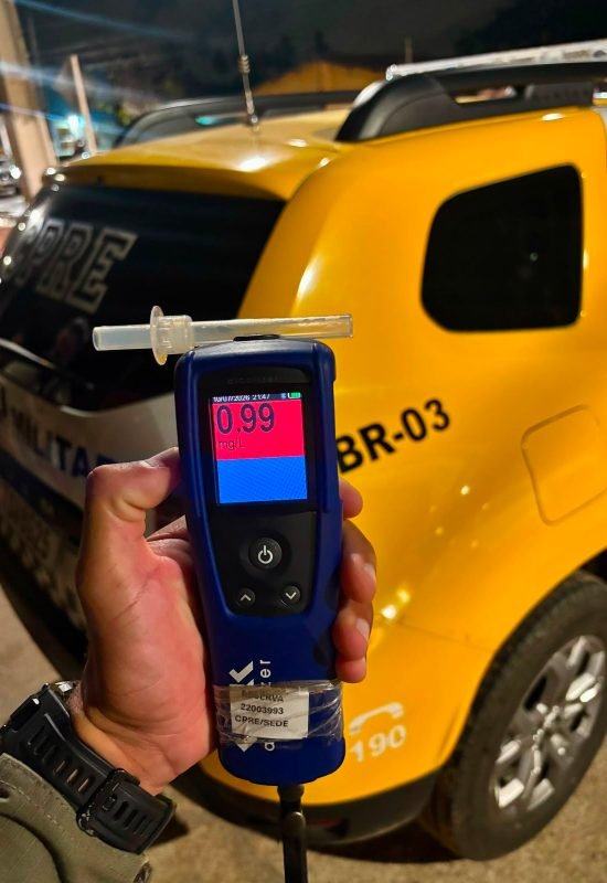 Blitz da Operação Zero Álcool flagra motoristas embriagados e resulta em prisões na RN-160